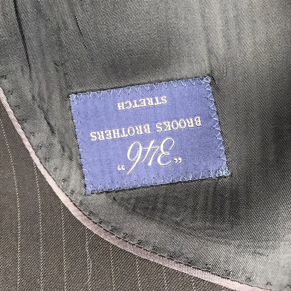 346 Brooks Brothers Sport Coat Mens 42 Striped Wool Stretch Blazer Jacket